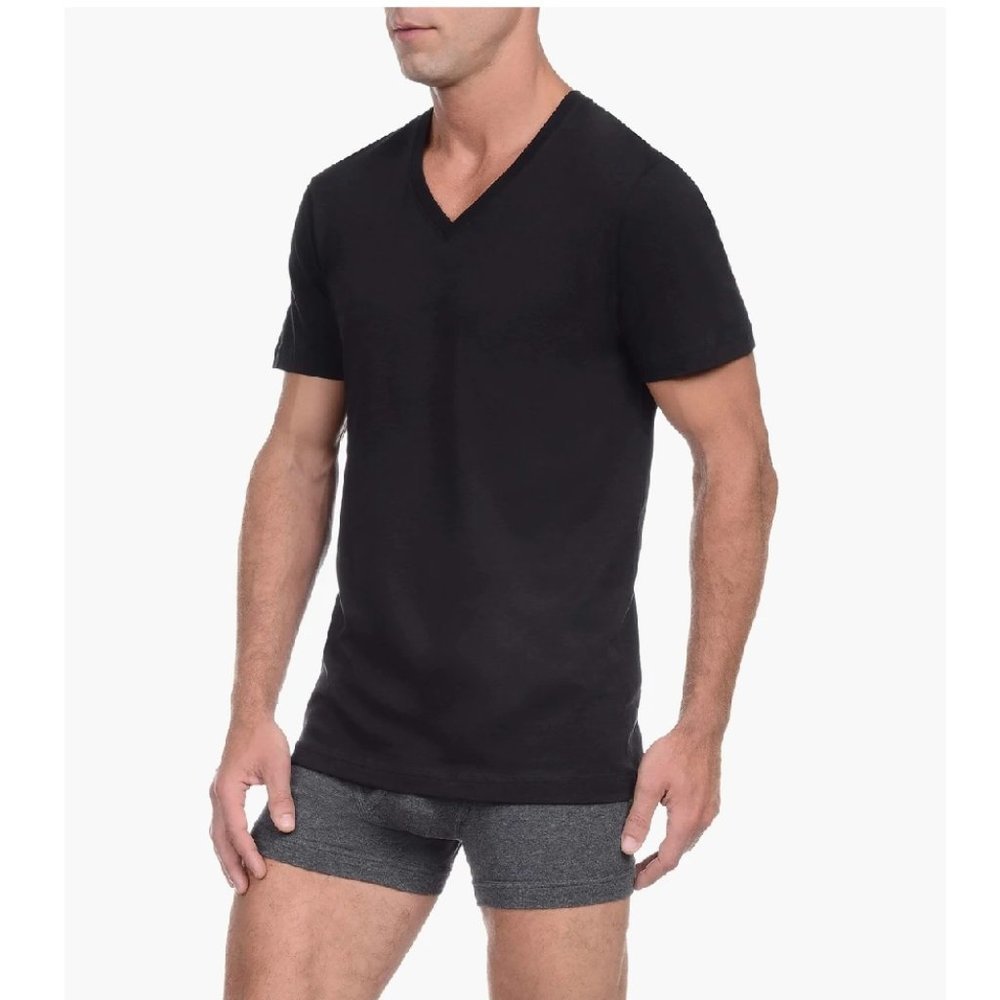 2(X)IST ESSENTIAL COTTON V-NECK T-SHIRT